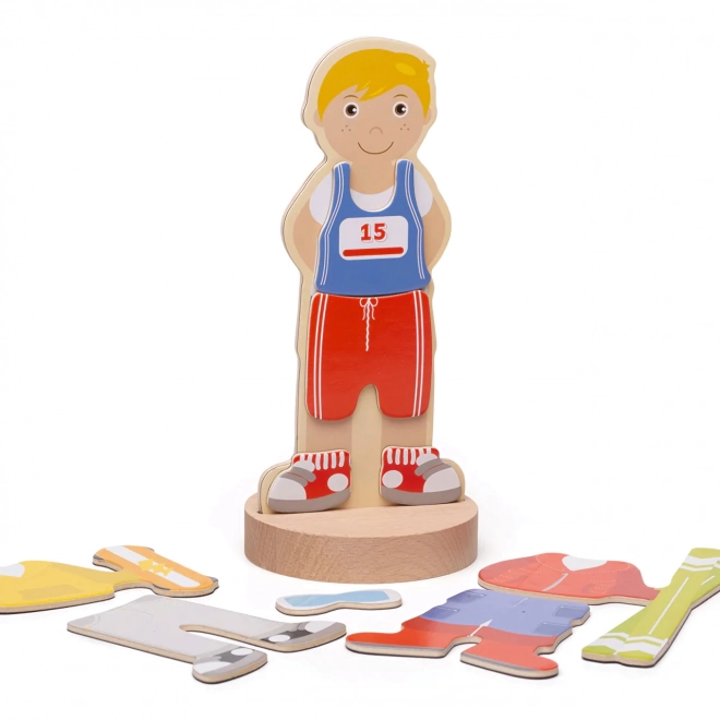 Bigjigs Toys magnetic dress-up puzzle sports activities