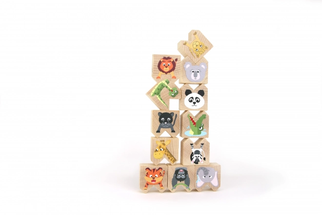 Milaniwood Wooden Balancing Wild Animals Game