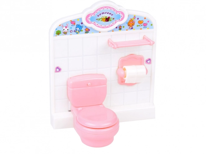 Dollhouse Furnishings Bathroom and Bedroom Large Set