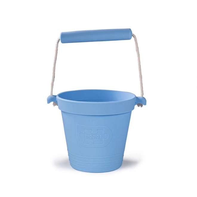 Bigjigs Toys Light Blue Silicone Beach Bucket