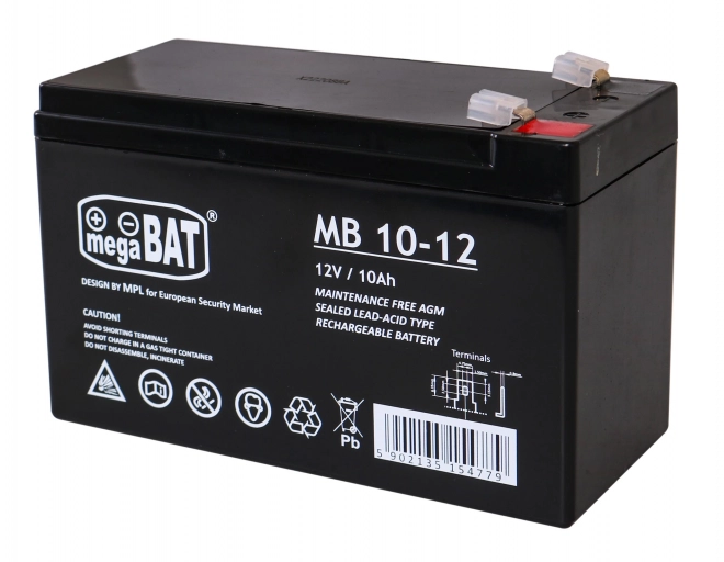 Gelová baterie 12V/10Ah pro dětská elektrická vozidla - Náhradní díl