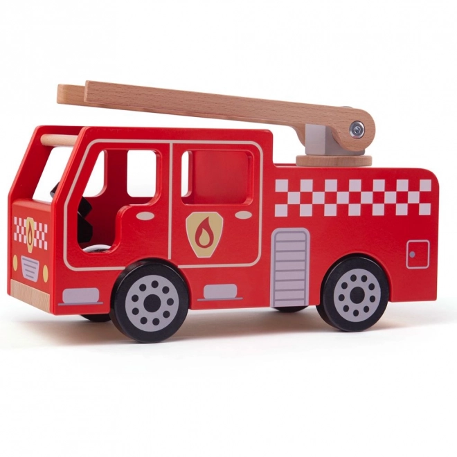 Bigjigs Toys Wooden Fire Engine