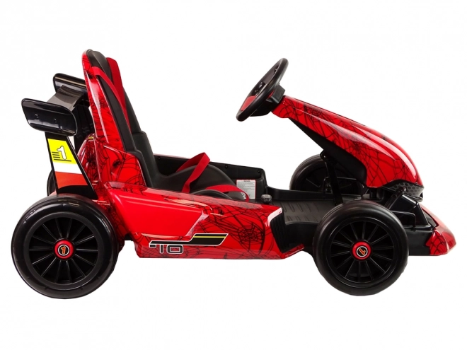 Red Lacquered Gokart Battery-Powered Spider