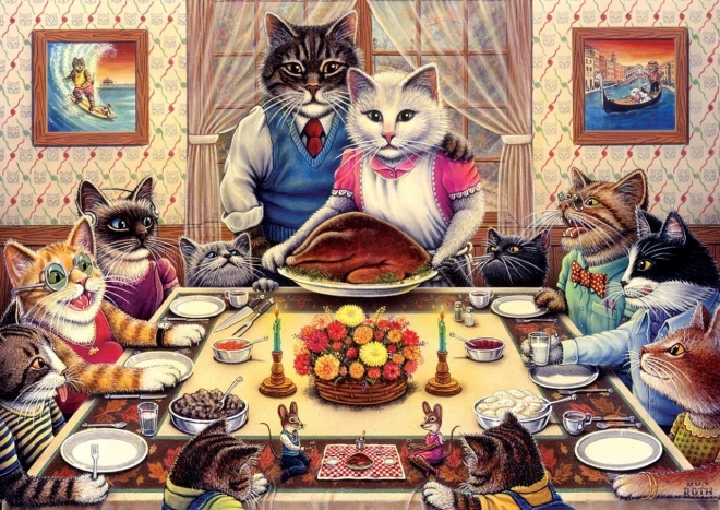 Art Puzzle Cat Family 260 Pieces