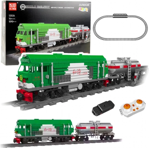 Bouwset RC-trein met tankwagen, 1090 onderdelen