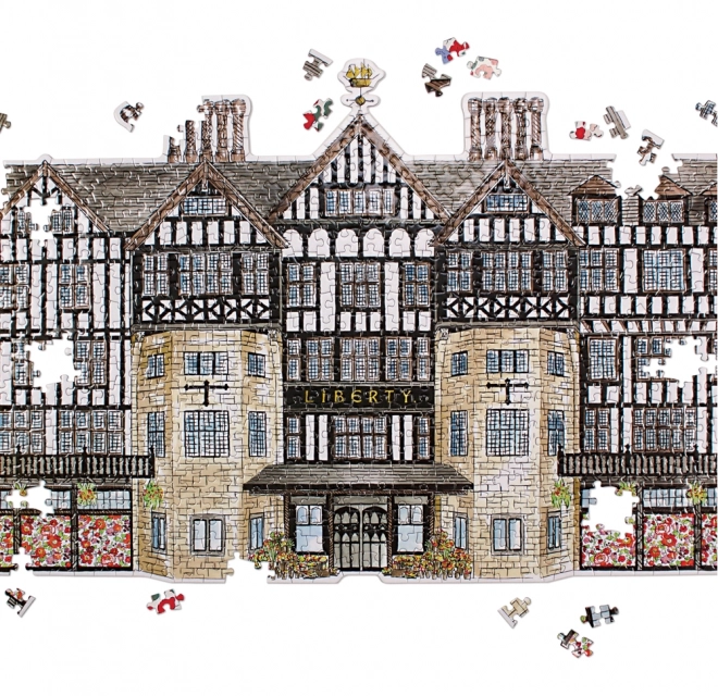 Puzzle Doppiafaccia Liberty London Tudor Building 750 pezzi