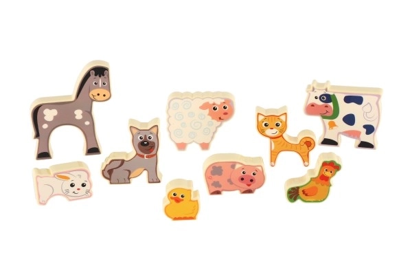 Wooden Farm Puzzle Board for Toddlers