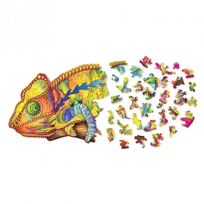 Wooden Chameleon Puzzle