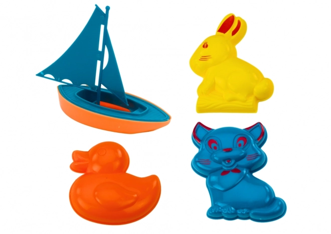 Sand Toy Set with Animals and Boat