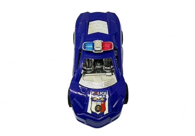 Police Car Toy Set with Pull Back Action