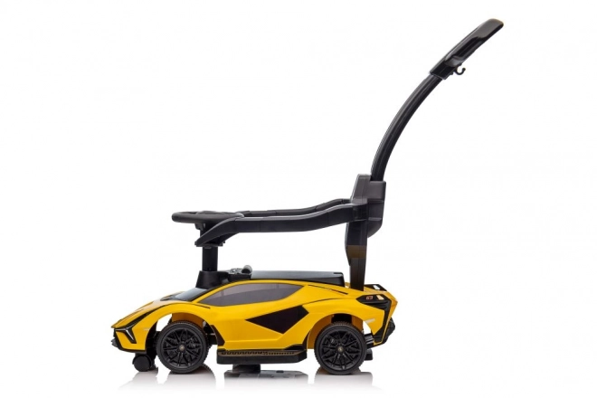 Lamborghini Ride-on with Pusher in Yellow