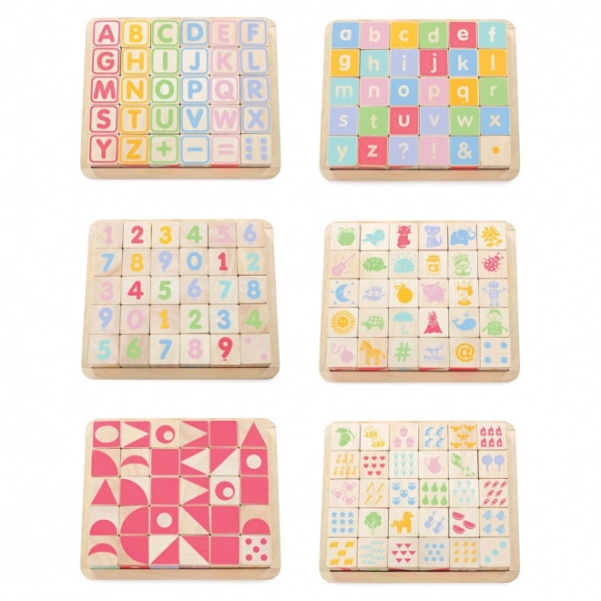 Multifunctional Wooden Alphabet Blocks by Le Toy Van