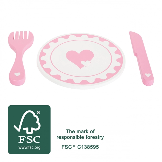 Small Foot Heart Dinnerware Set