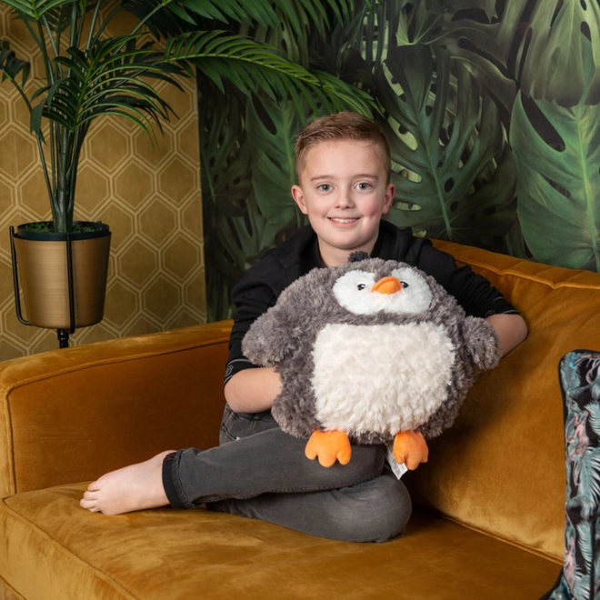 Cozy Noxxiez Penguin Warm Plush Pillow 3-in-1