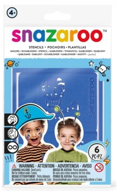 Snazaroo Face Paint Stencils Halloween Set – Blue