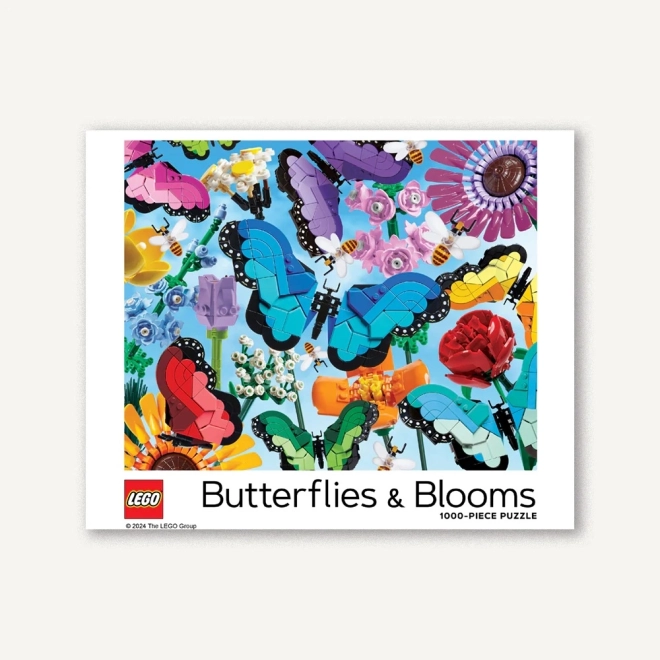 Puzzel LEGO Vlinders en Bloemen 1000 stukjes