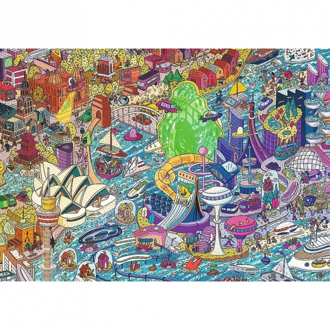 Trefl Puzzle Eye-Spy Time Travel: Sydney 1000 Pieces