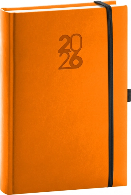 Notique napi határidőnapló narancssárga 2026, 15 x 21 cm