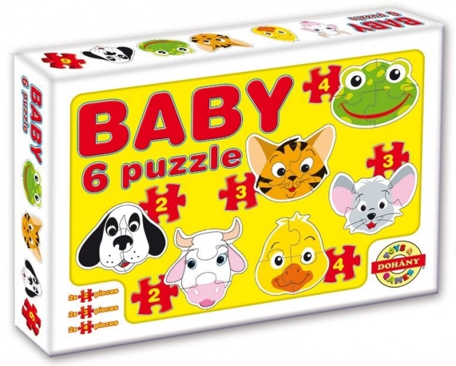 Dohány Baby Puzzle Safari Animal Heads