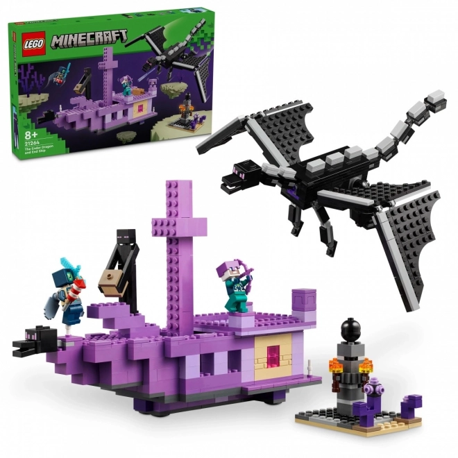 Lego Minecraft Ender Dragon and Ship