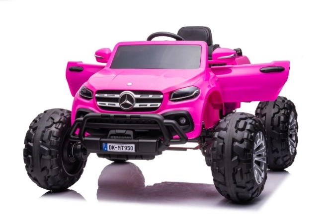 Mercedes Battery Operated Car Barbie Pink