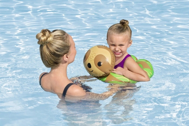 Inflatable Sloth Swim Ring for Kids