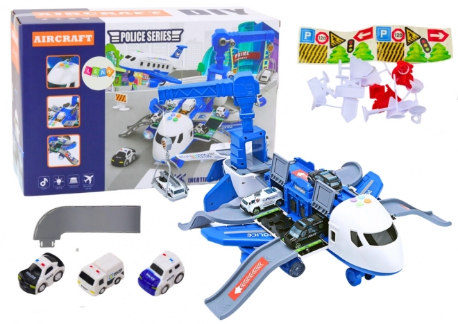 Interactive Police Airplane 2-in-1 DIY Playset