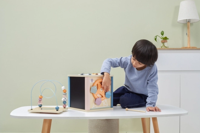 8-in-1 Wooden Activity Cube