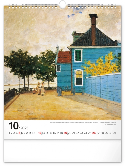 Claude Monet 2025 Wall Calendar