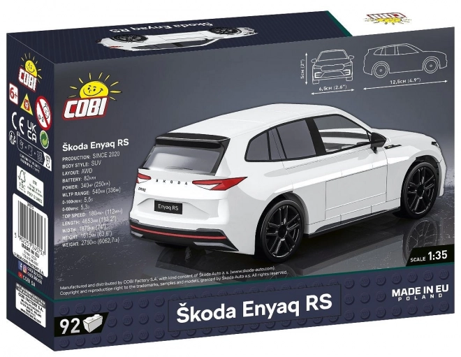 Cobi Skoda Enyaq RS Building Blocks Set