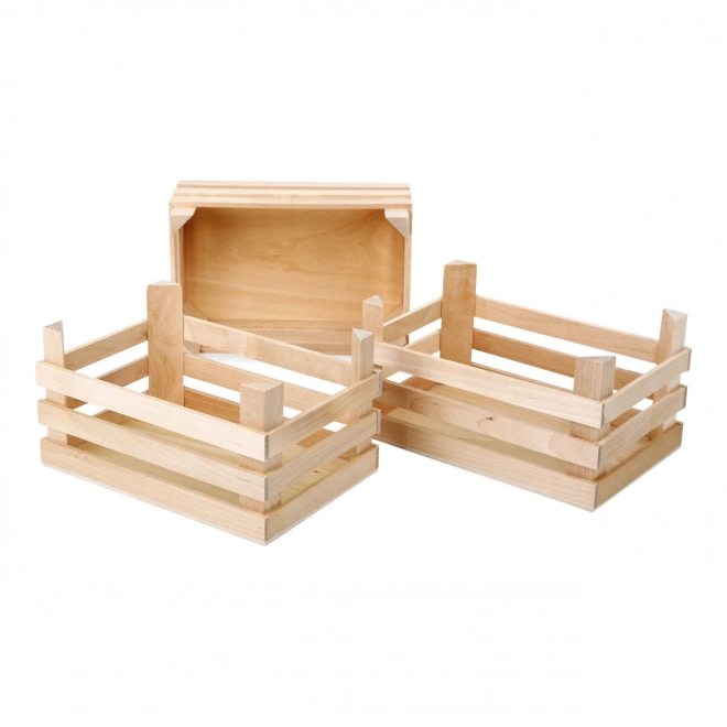 Wooden Crate Set for Kids