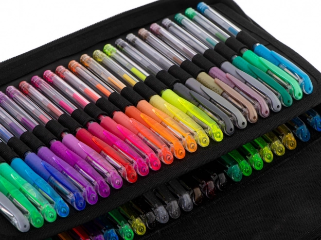 Colorful Gel Pens Set in Case - 120 Pens + 120 Refills