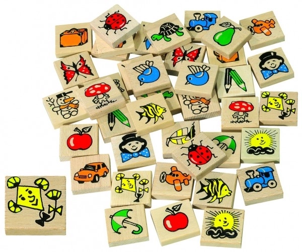 Wooden Memory Game Set