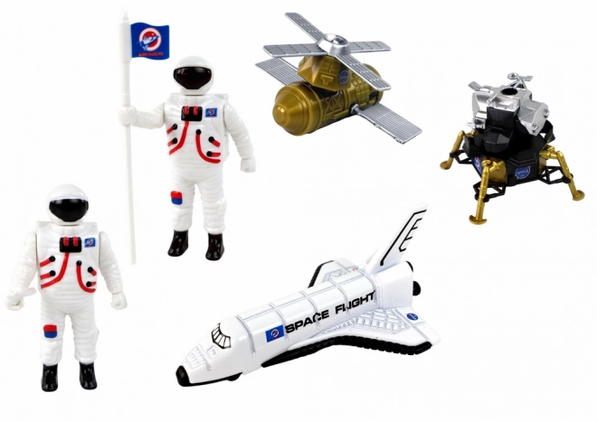 Space Adventure Toy Set with Rocket and Truck