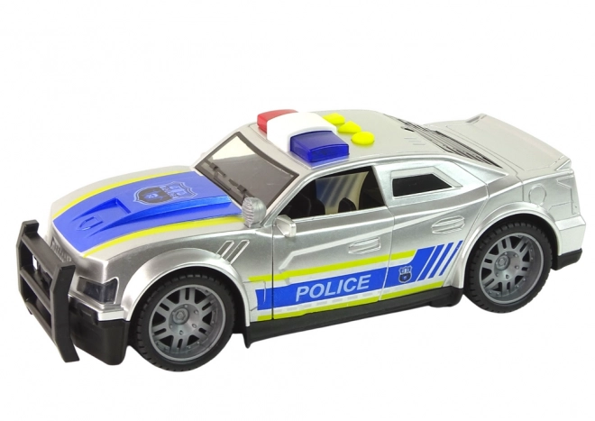 Police Car with Lights and Sounds - Silver