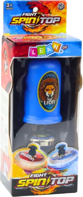 Set with Launcher and Flying Disc Blue Lion