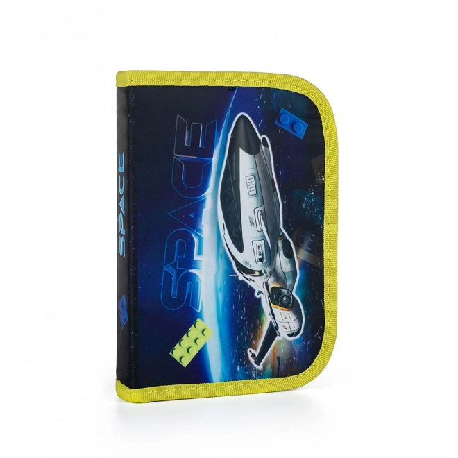 Space Pencil Case with Two Flaps