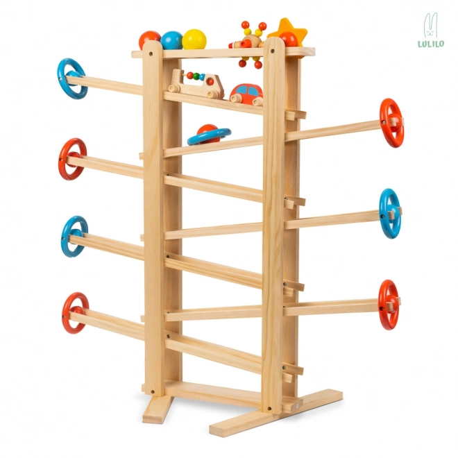 Wooden Marble Run Track for Kids - 70cm XXL