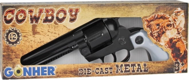 Metal Cowboy Revolver Black 12 Shots