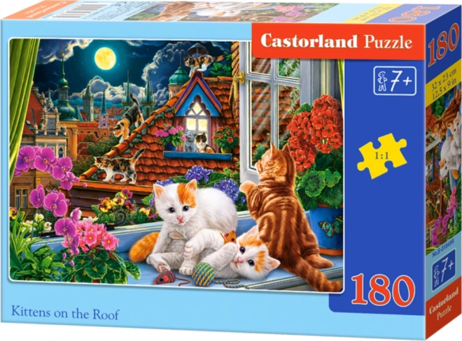 Kittens on the Roof Puzzle for Kids