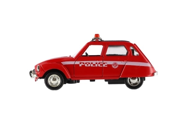 Retro Police Car Toy with Light 11cm