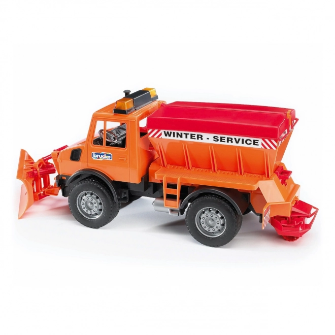 Mercedes-Benz Unimog Snowplow and Spreader Toy Truck