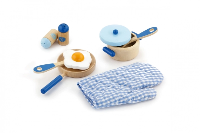 Wooden Kitchen Set - Blue