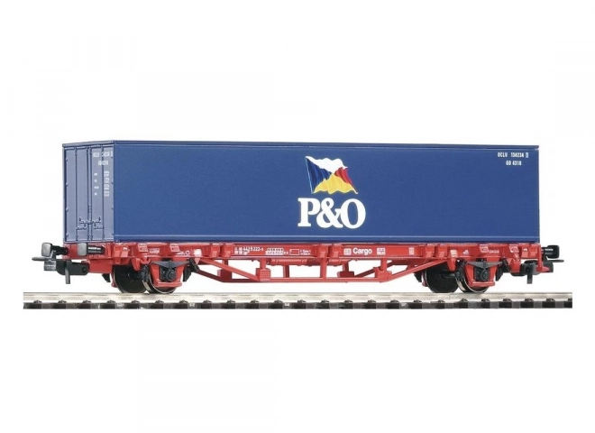 Railway Flat Wagon with 40ft Container - DB AG