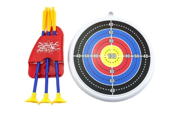 Plastic Bow and Arrow Set with Target