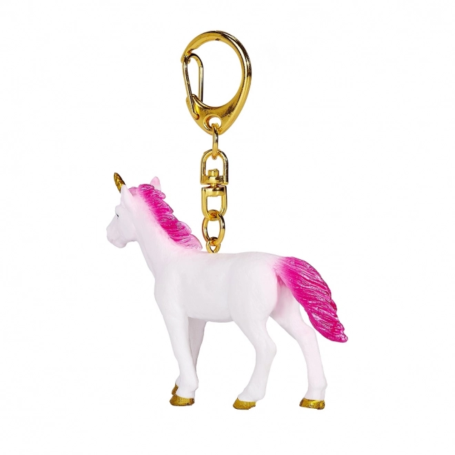 Mojo unicorn keychain neon pink