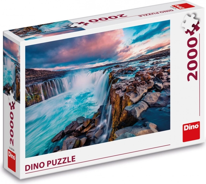 Dino puzzle Selfoss waterfall 2000 pieces