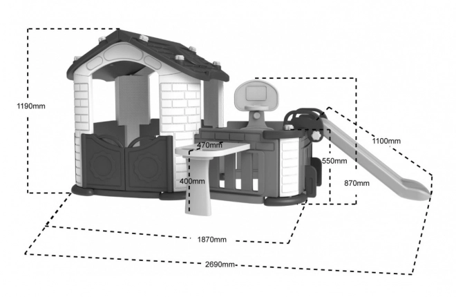 Large House with Vestibule 5-in-1 Green Roof