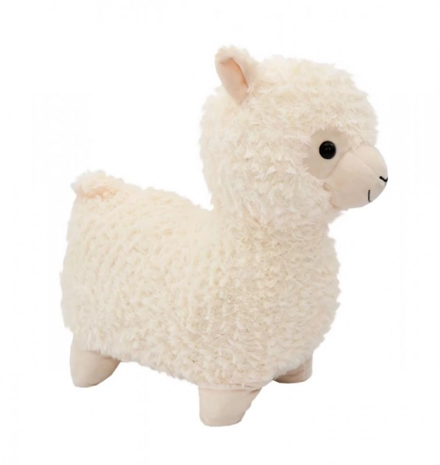 Cream Plush Llama Toy