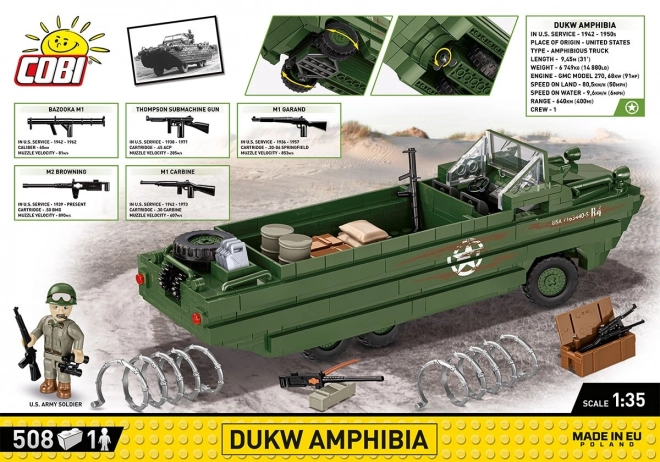 D-DAY Commemorative DUKW Amphibious Vehicle Model Kit